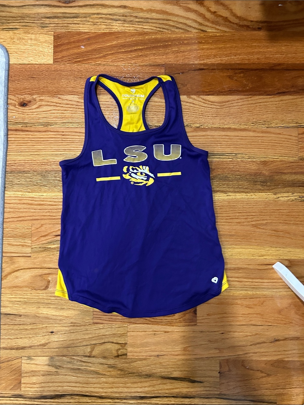 Colosseum LSU Purple and Gold Racerback Tank Top